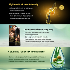 Hair Coloring and Darkening Shampoo - Dark Brown | 200ml