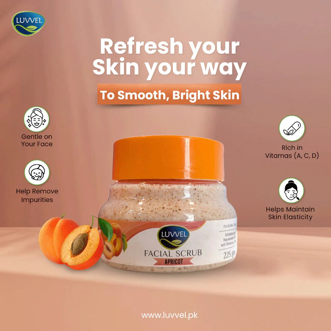 Luvvel Exfoliating Facial Scrub — Best Gentle Face Scrub - Luvvel