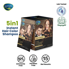 Hair Coloring and Darkening Shampoo Sachet - Light Brown | 20ml