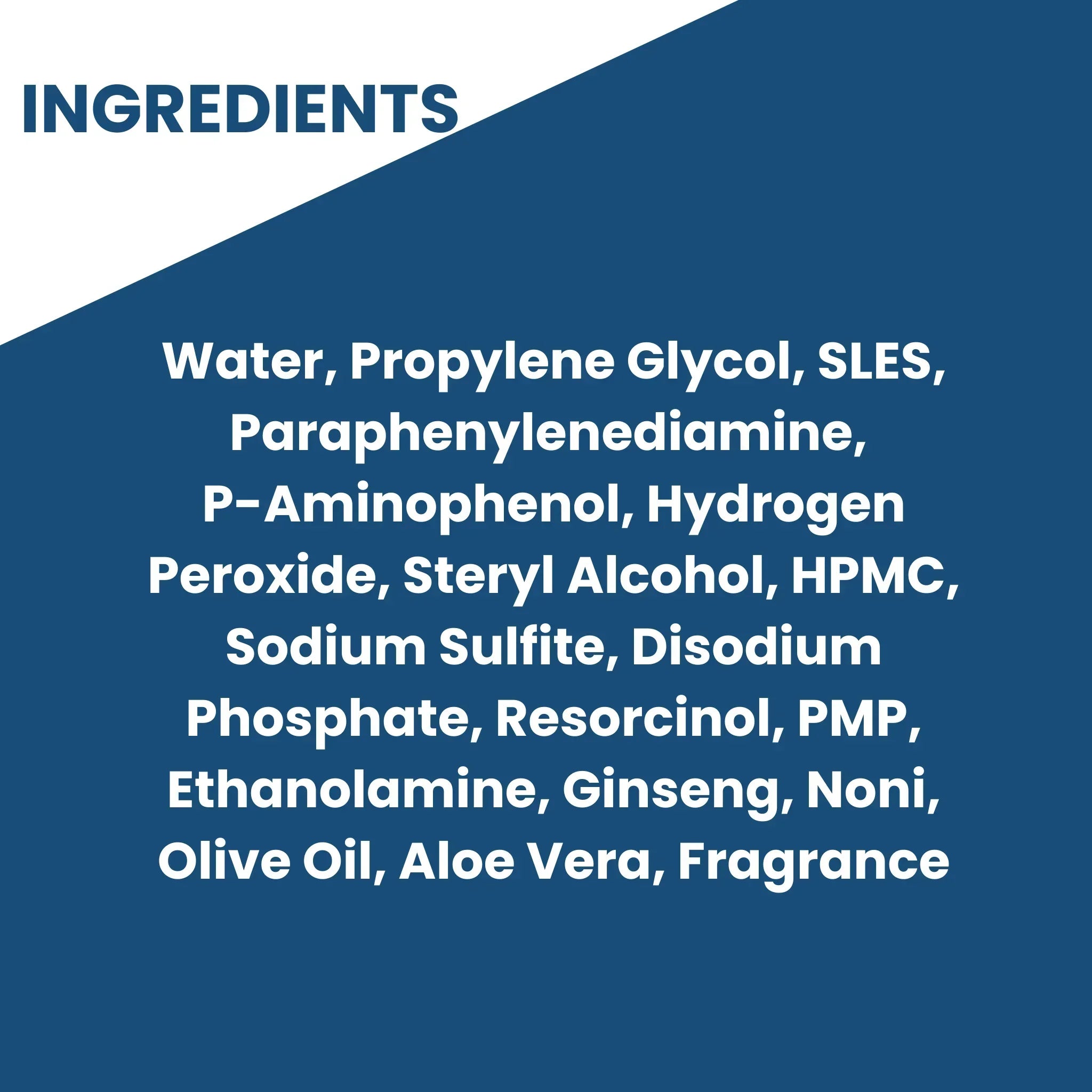 Luvvel 5-in-1 Hair Color Shampoo ingredients