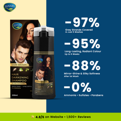 Hair Coloring and Darkening Shampoo - Dark Brown | 200ml