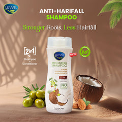 Luvvel Anti Hairfall shampoo 2 in 1 - Almond & Coconut milk