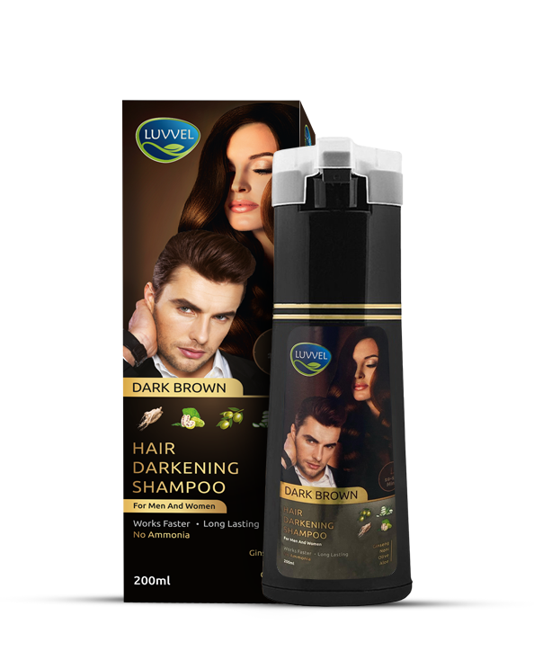 LUVVEL Hair Color Shampoo Bottle with Olive Oil, Vitamin E, and Aloe Vera Extracts
