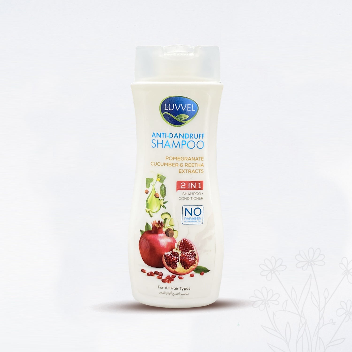 Luvvel Anti Dandruff Shampoo - Pomegranate & Reetha Extracts